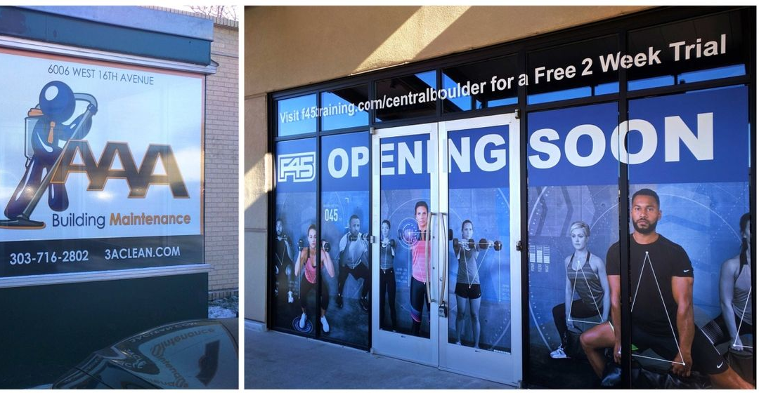 Boulder, CO – F45 Training Fitness Opening Soon Window Graphics