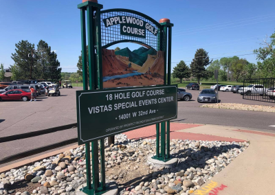 Applewood Golf Course Pole Signs Wheat Ridge CO