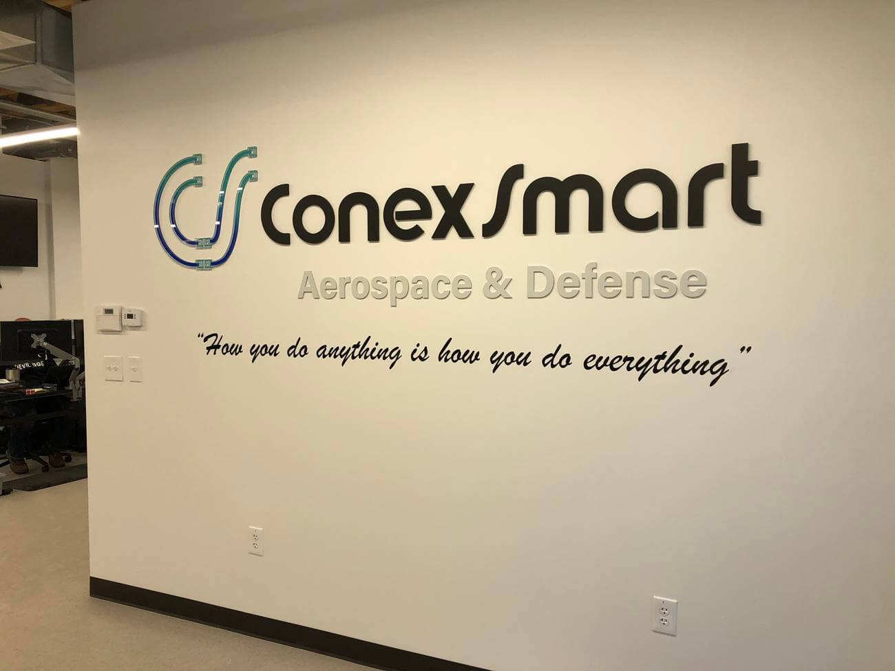 Conex smart dimensional acrylic brand decor conifer Co