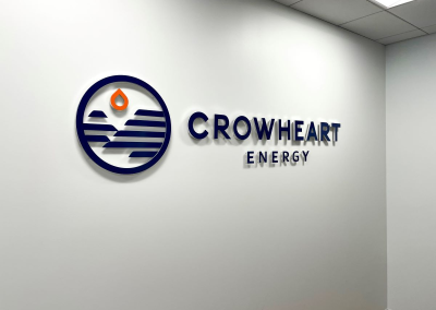 Custom Aluminum Dimensional Letters and Logo Standoff Stud Mount Brushed Finish Edges