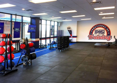 F45 interior brand graphics Boulder CO