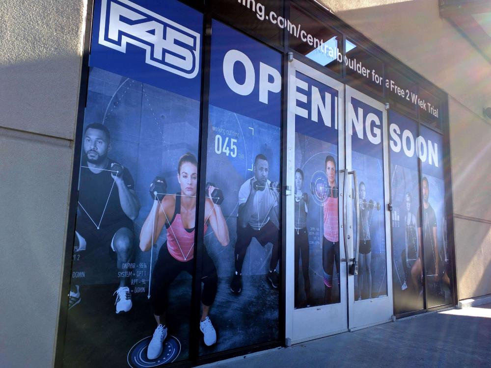 F45-tempaorary-construction-window-graphics-storefront-left-view-Boulder-CO-1.webp Vision Visual design computer Golden CO