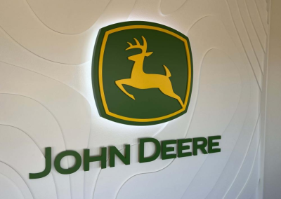 Halo Backlit John Deere Interior decor Office Sign