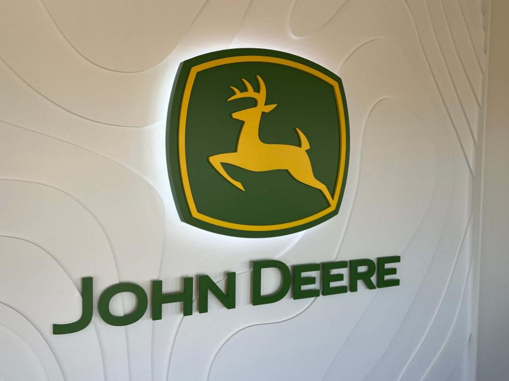 Halo Backlit John Deere Interior decor Office Sign