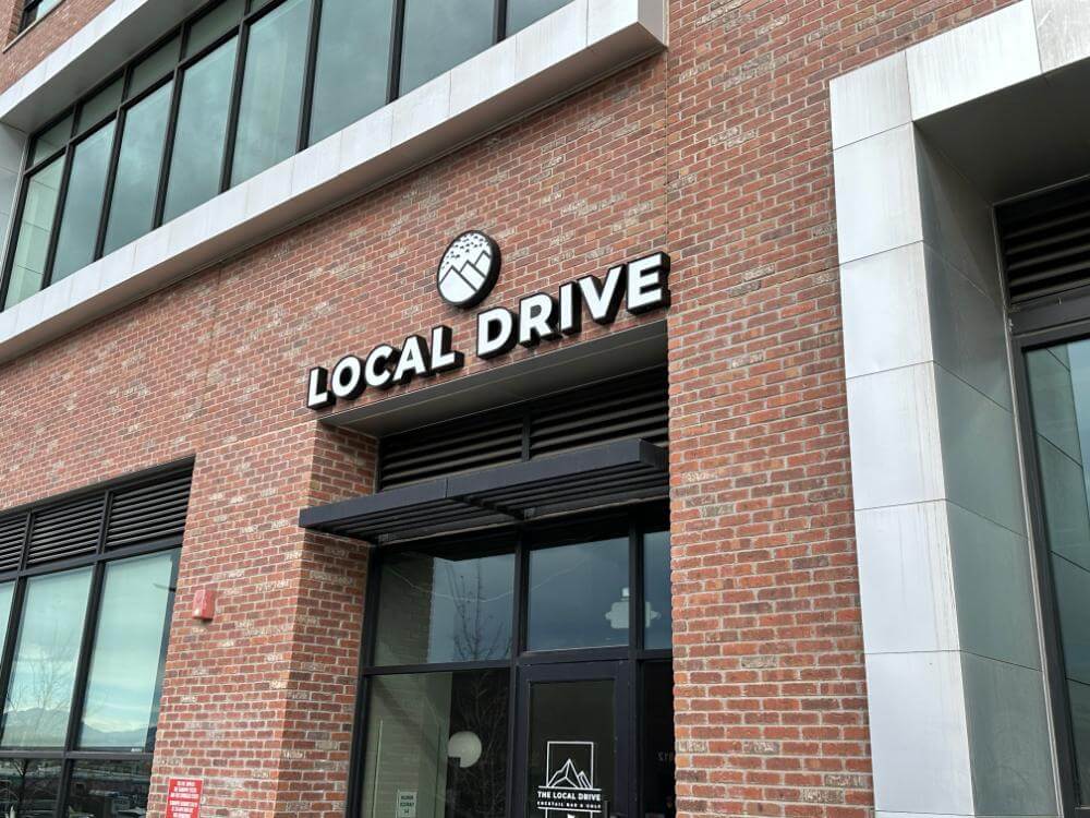 Local Drive Bar outdoor illuminated channel letter sign Denver CO Local drive bar channel letter