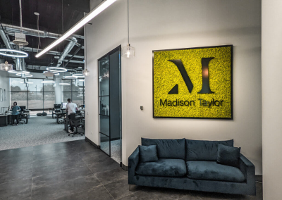 Madison Taylor advertising interior brand decor lobby sign Greenwood village CO