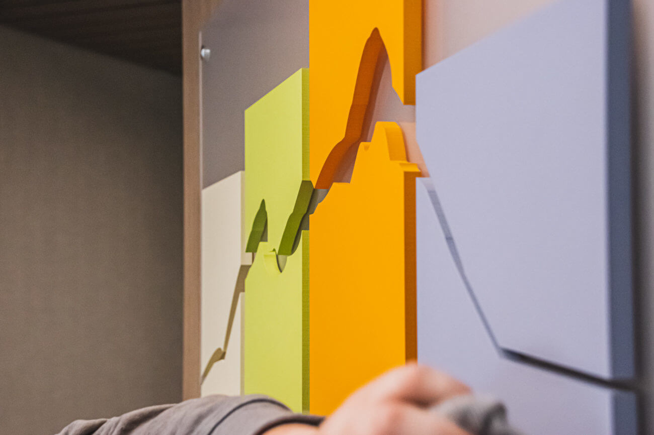 Peak ear nose and throat dimensional acrylic floating brand decor lobby wall sign Golden CO