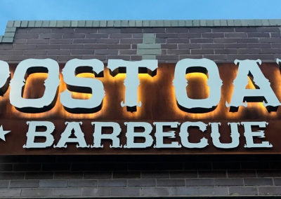 Post Oak BBQ Outdoor SIgnage Denver CO