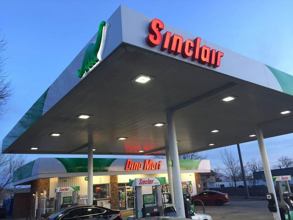 Sinclair gas station LED illuminated channel letter signs Golden CO Sinclair gas station LED illuminated channel letter signs Golden CO