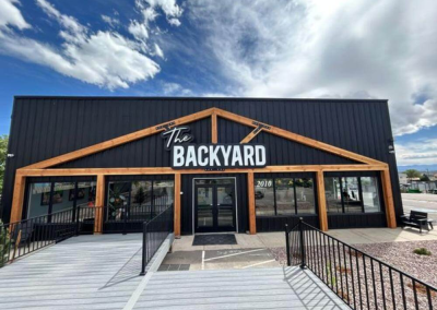 The Backyard outdoor LED illuminated channel letter sign Pueblo CO