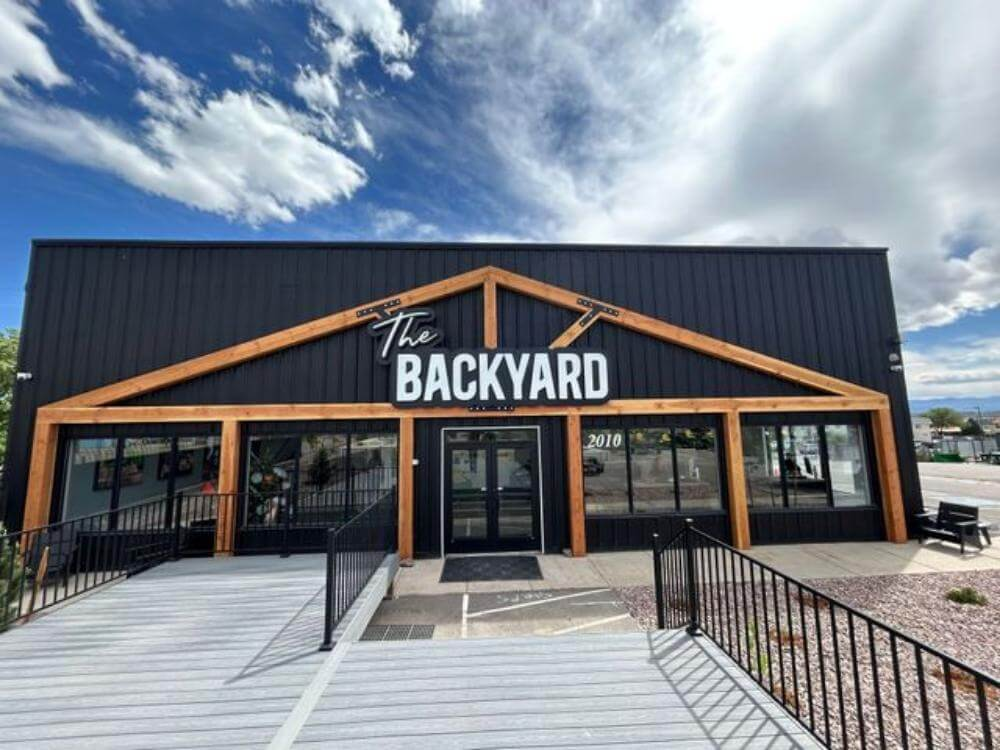 The Backyard outdoor LED illuminated channel letter sign Pueblo CO