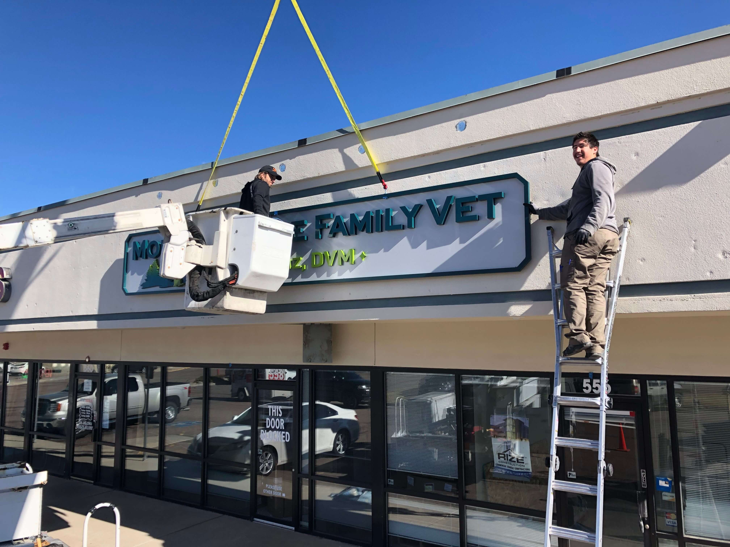 Bloom Orthodontics dimensional acrylic brand decor sign Centennial CO