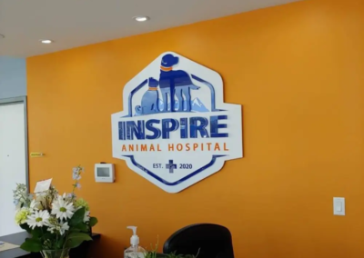 Inspire Animal Hospital Indoor Sign