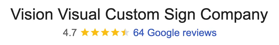 Vision Visual Signs Reviews