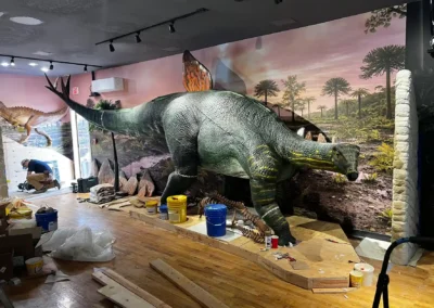 Dinosaur Museum Golden Experential Wall Murals and Scenery Graphics