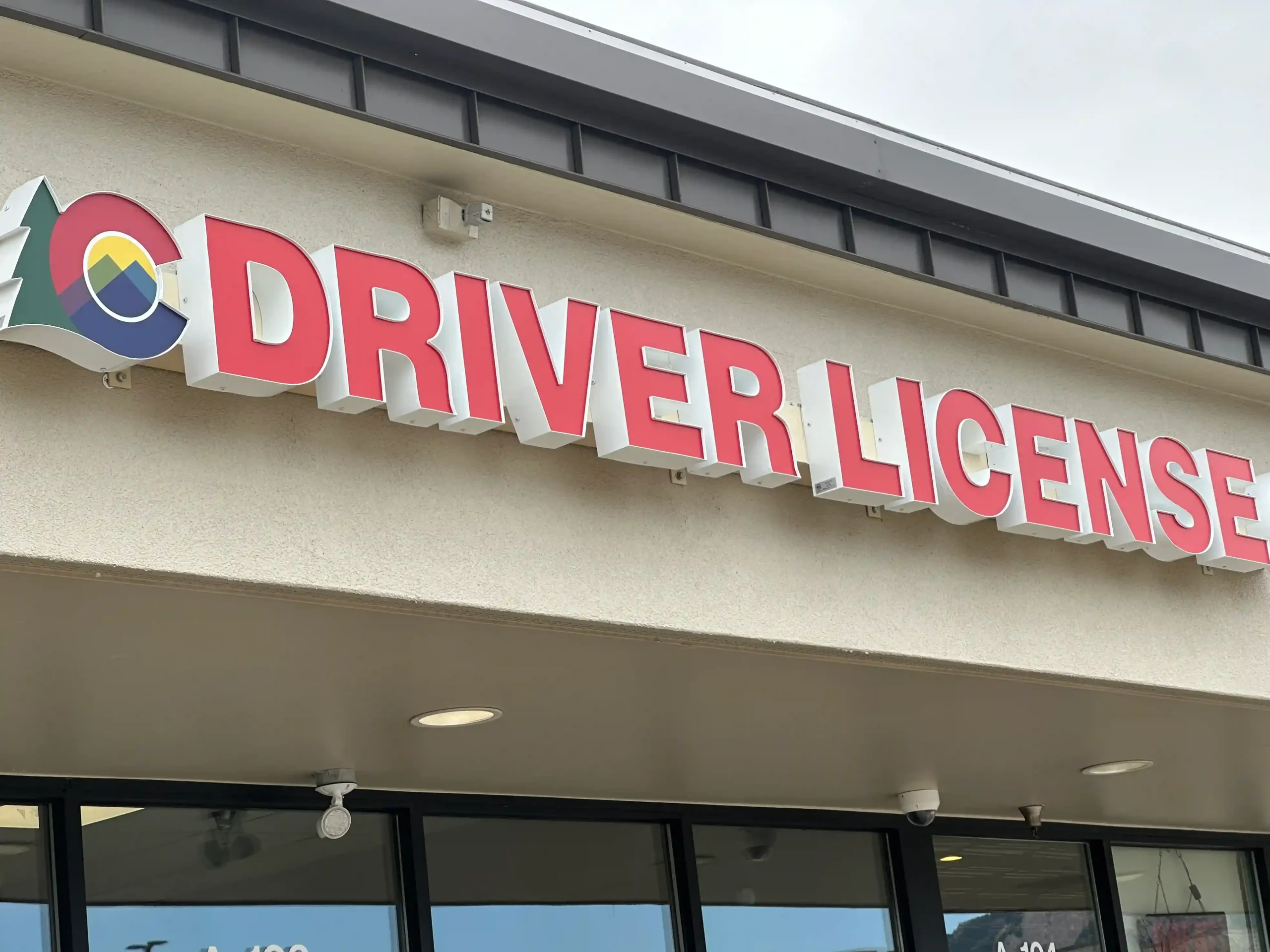 Driver License Boulder Illuminated Channel Letter Wall Sign