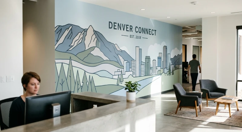 wall murals Denver office